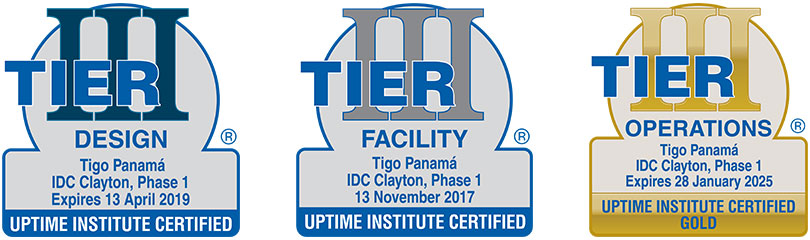 Certificações Tier III para Tigo Panamá IDC Clayton, Fase 1