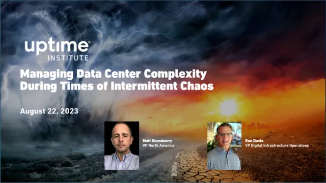 Seminario web: Gestión de la complejidad del centro de datos durante tiempos de caos intermitente